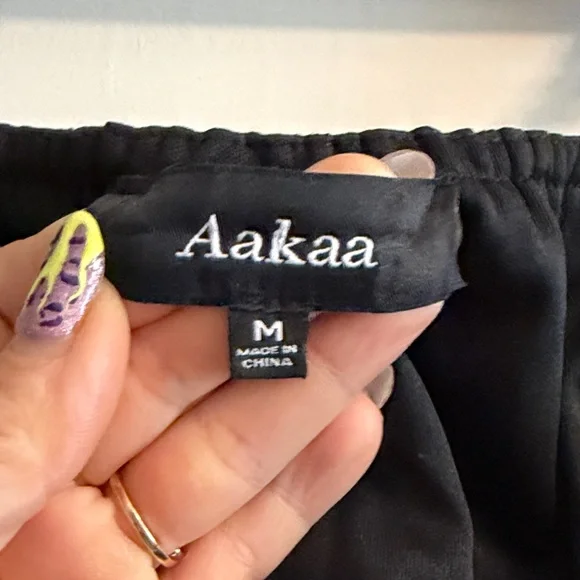 Aakaa Black Cutout Ring Detail Mini Dress - Picture 5 of 5